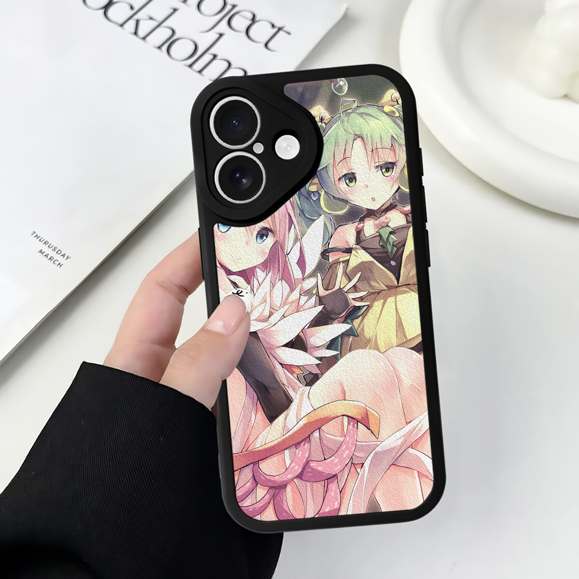 （画像用） 遊☆戯☆王 Yu-Gi-Oh! 【iPhone 16シリーズ対応】シリコンスマホケース（レザー調） 材質：シリコン